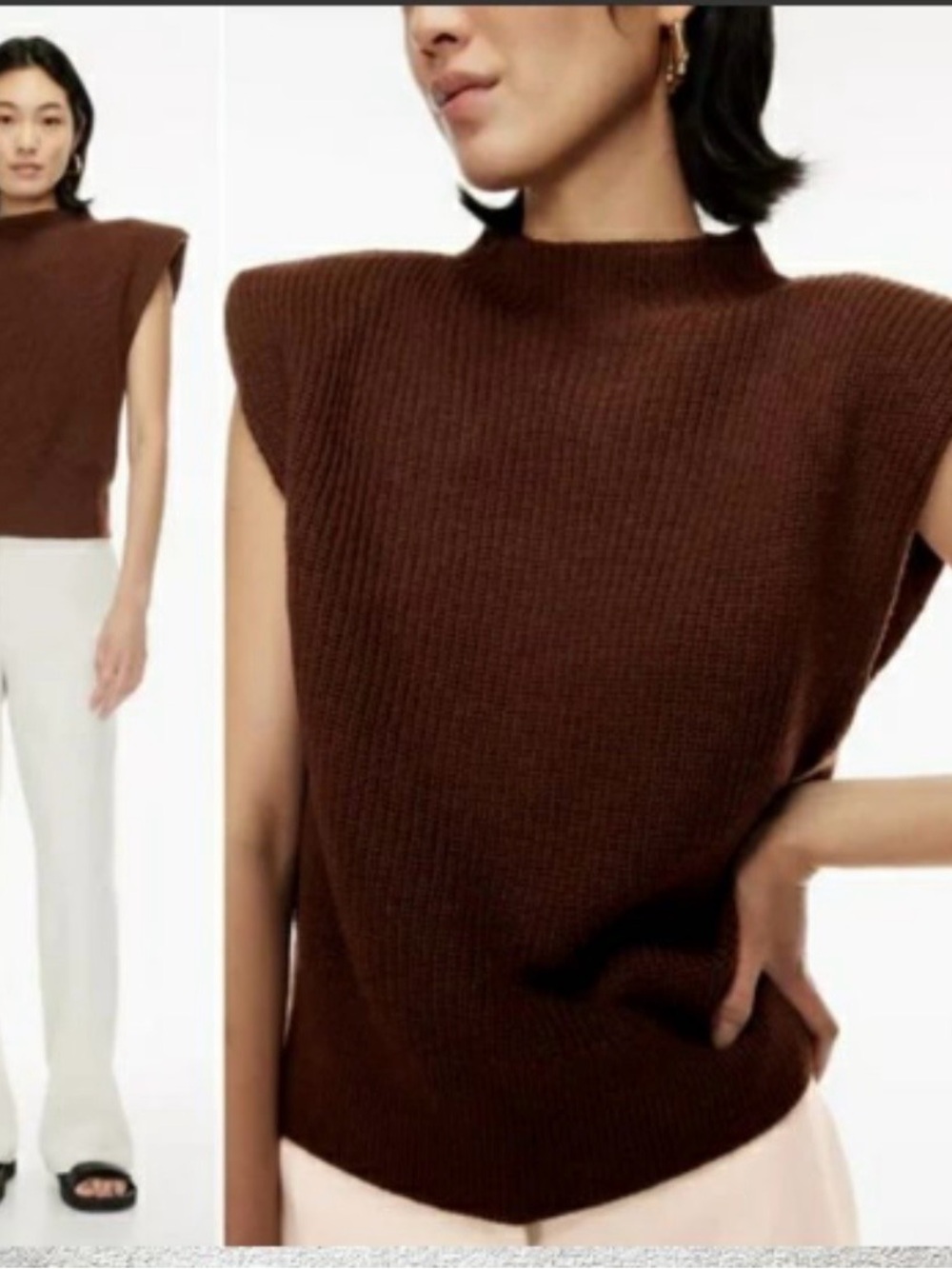 Babaton Rosewood Ribbed Knit Sweater - 2XS